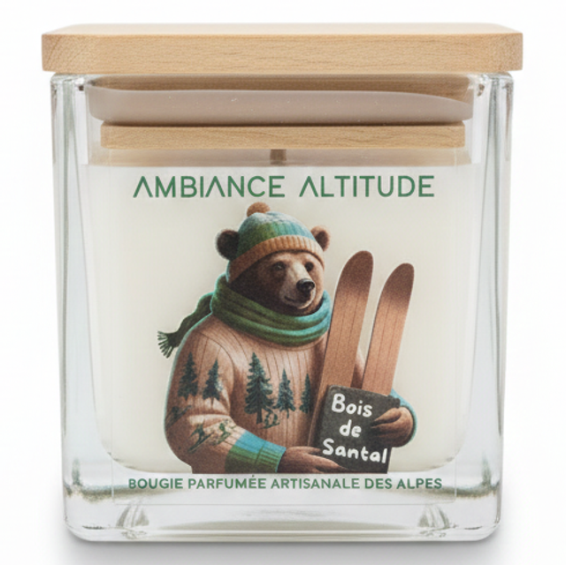 Vela 800gr BOIS DE SANTAL