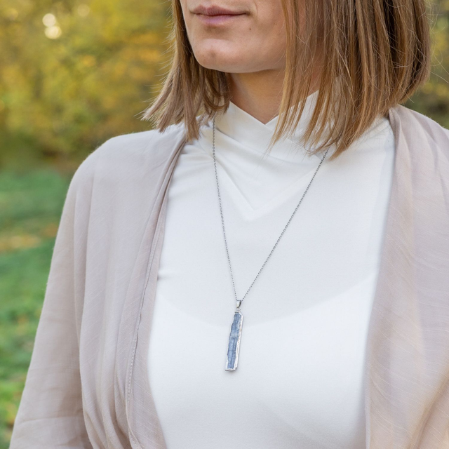 Kianit nyaklánc Silver