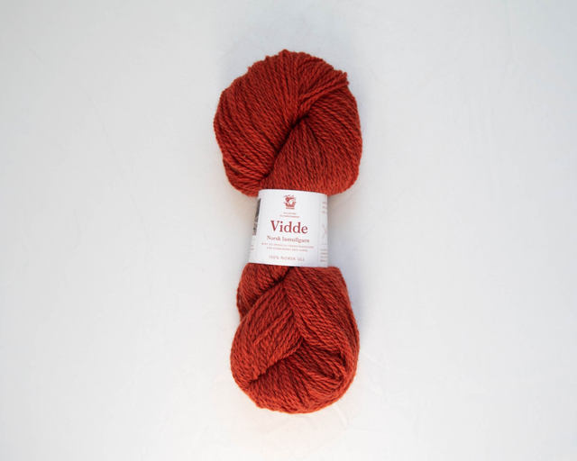 Vidde Lambswool - 0308 - Rust Red