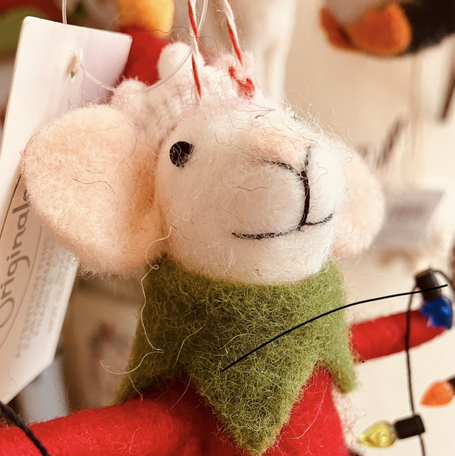 Felt Characters Christmas Mouse with Lights