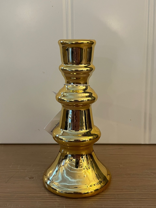 Chandelier en métal doré