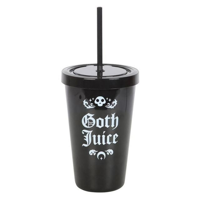 Goth Juice Plastic Tumbler With Straw