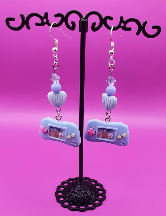 Earrings Switch Blue Mono