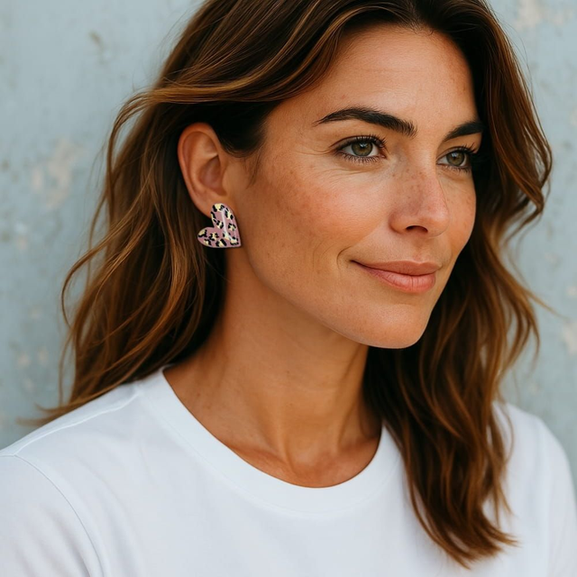 Boucles léopard cœur sauvage 