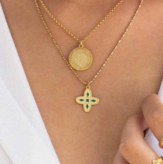 COLLIER MIRA (VERT ÉMERAUDE)