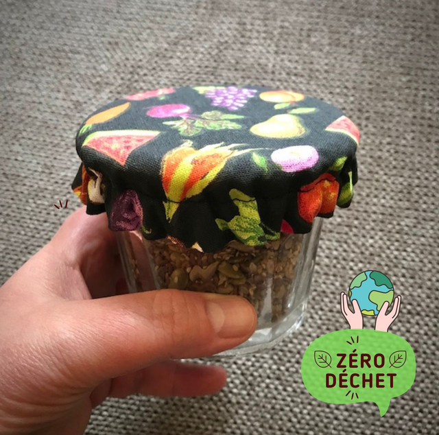 Mini couvre-plat lavable réutilisable