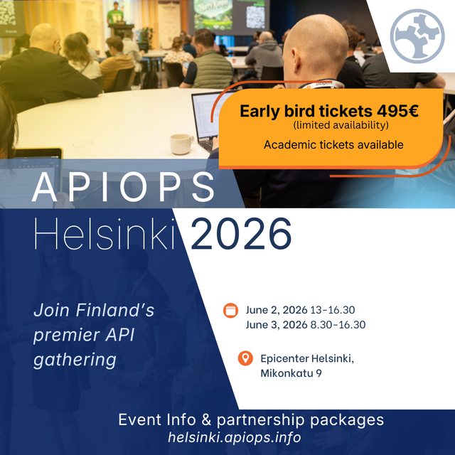 APIOps Helsinki 2026 - Early Bird Conference Ticket (limited)