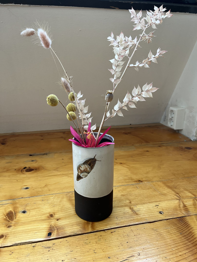 Vase klein Wal Schnecken (MSM)