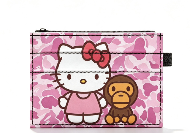 BM x HK Pink Camo Card Holder