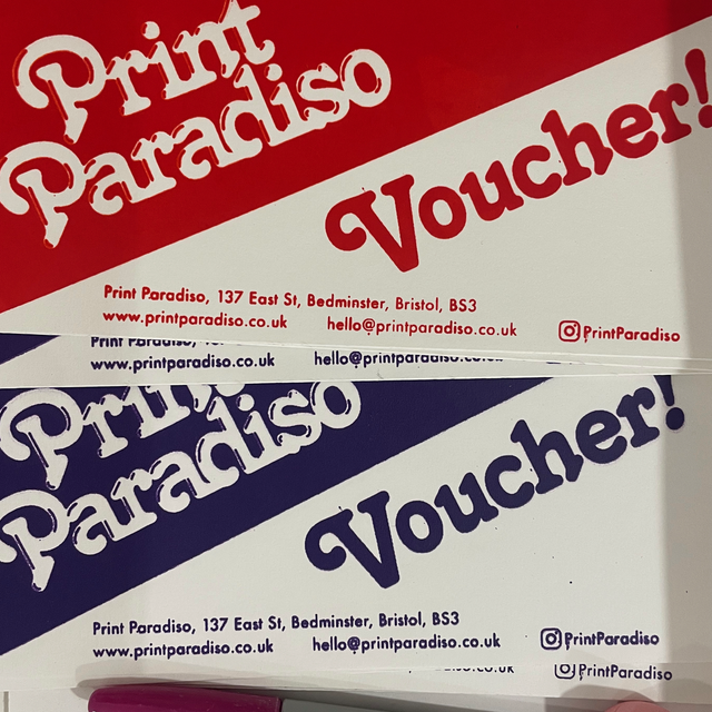 Voucher, Introduction to screen printing class