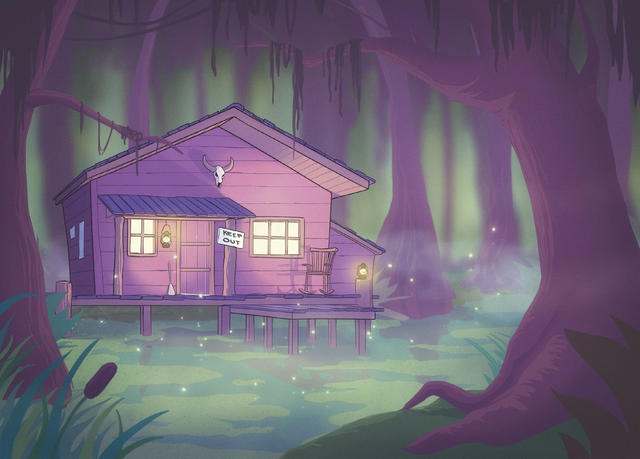 Print - Cabane dans le marais