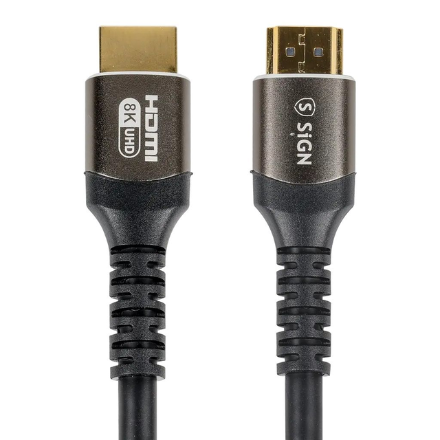 HDMI 2.1 Kabel 8K, 1m - Svart ( best. vara ) *