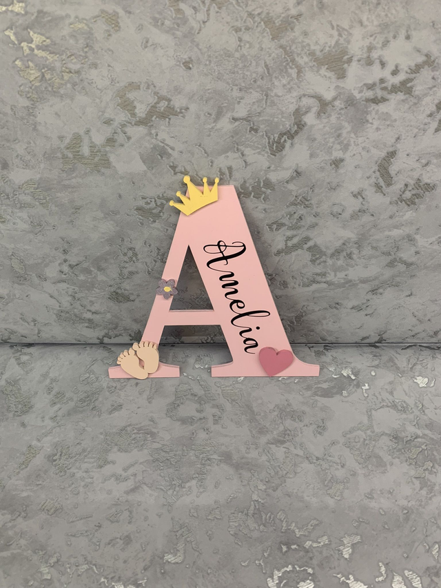 Personalised alphabet shape gift 