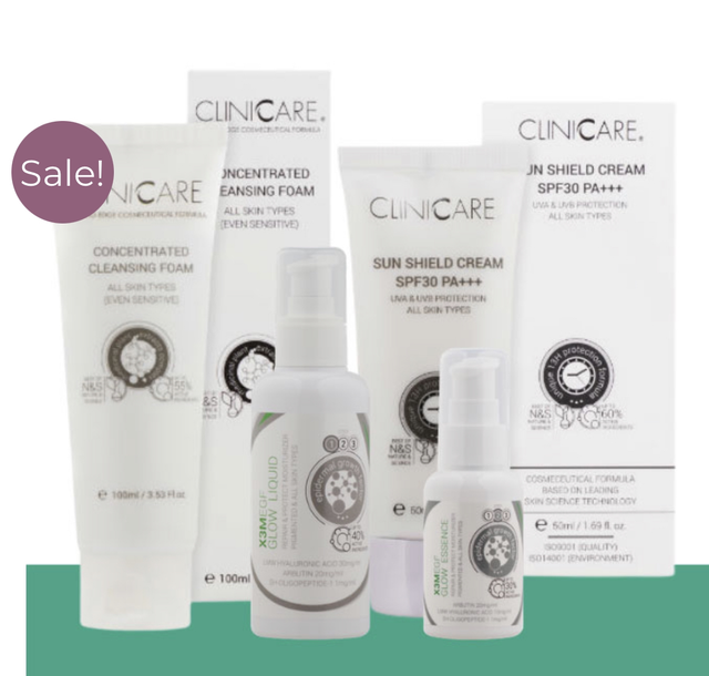 Clinicare Skin Brightening Skincare Bundle 