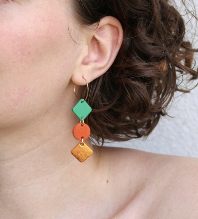 Gemma • vert, orange mat et métallisé