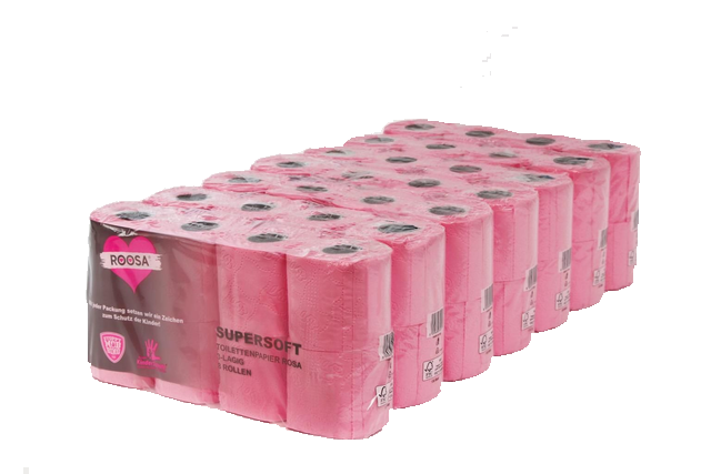 Roosa® Supersoft wc-paperi säkki 56rll (7x8 rll)