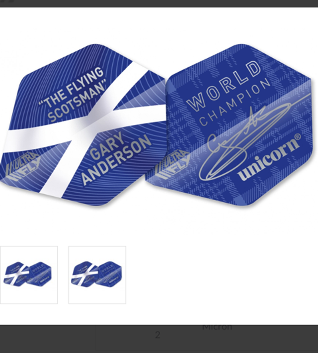 Unicorn ULTRAFLY GARY ANDERSON WORLD CHAMPION FLIGHT - AR 054722690407