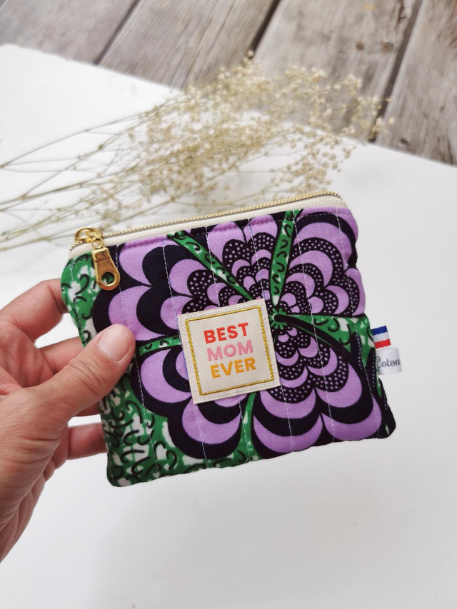 Pochette ROMY wax "best mom ever" 