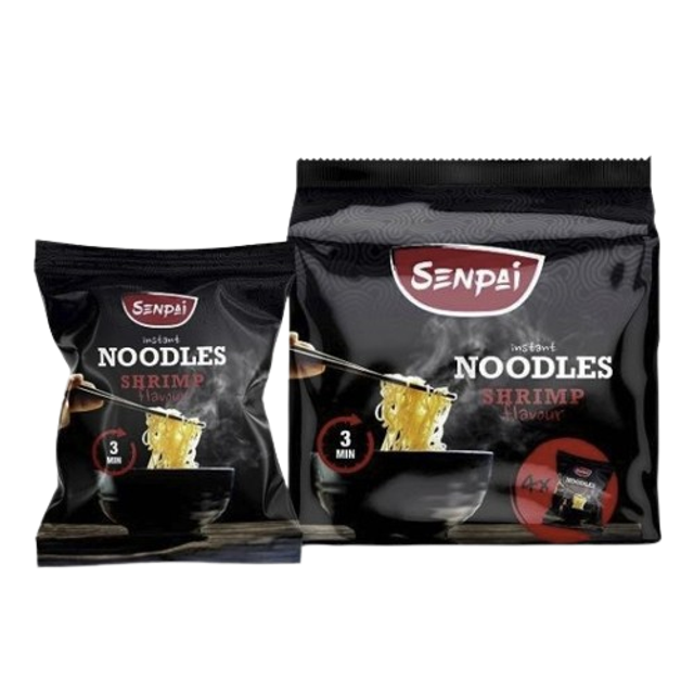 Noodles saveur crevette ( le paquet de 4 x 60g )