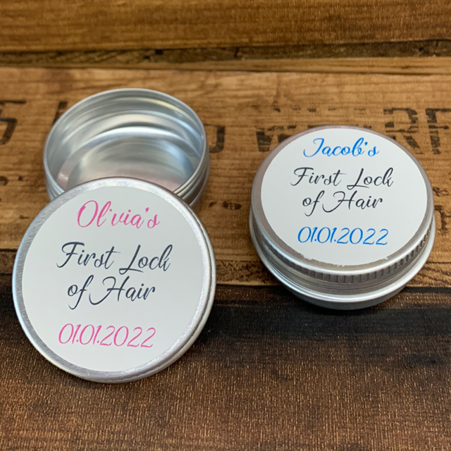 First Lock Of Hair Tin 