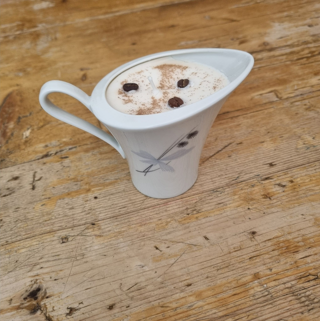 Kerze im Milchkännchen - Unikat