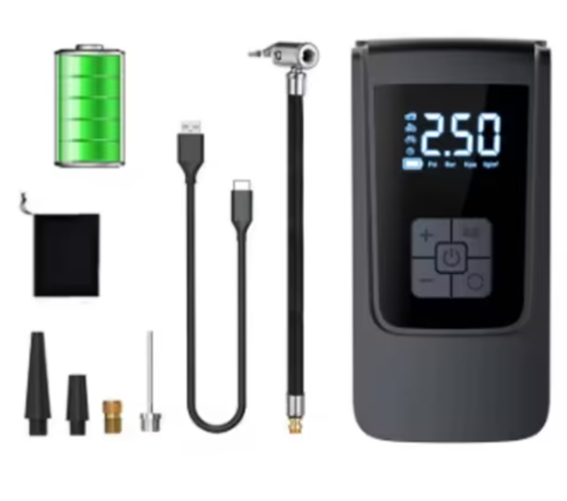 Draagbare 12V luchtcompressor / bandenpomp 150 PSI 