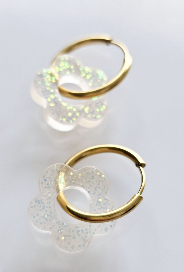 CREOLES TRANSPARENTES MERMAID