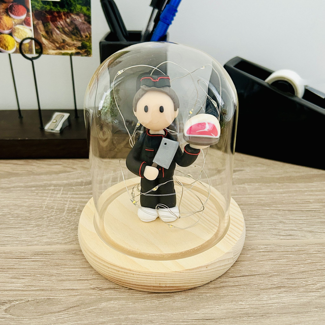 Cloche lumineuse l'artisan boucher charcutier