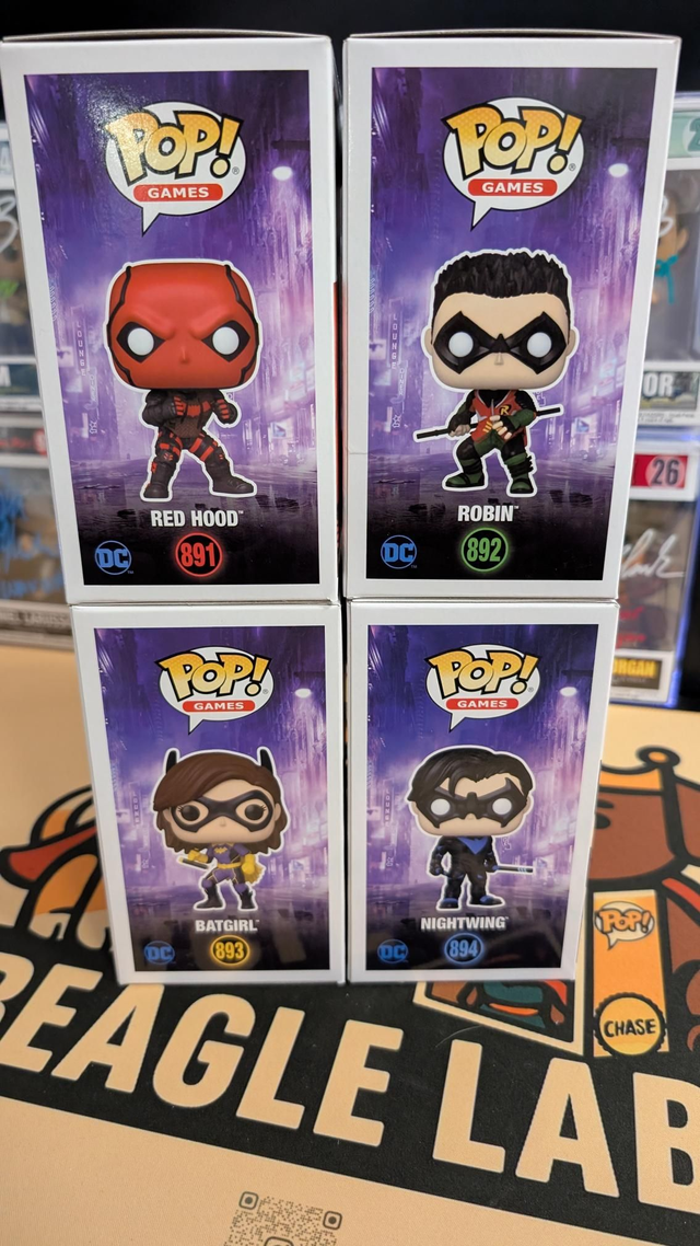 Funko Pop DC Gotham Knights Signed Collection with Swau COA