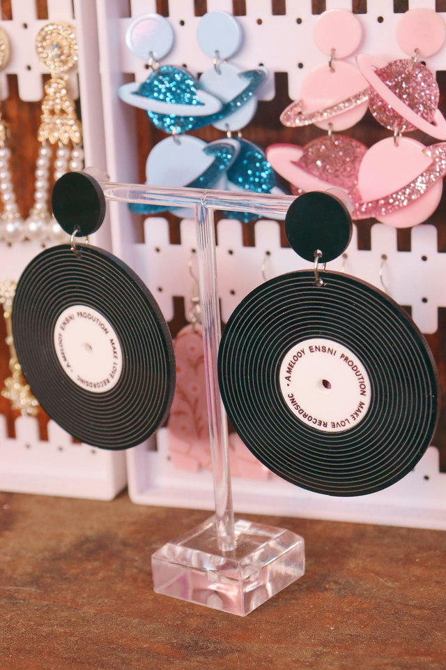 Boucles d'oreille • Guitare & Vinyle