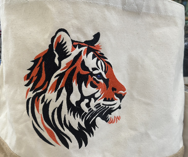 Tiger - large shopping tote bag
