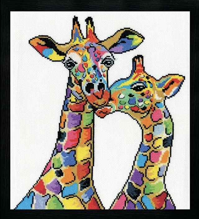 Design Works Crafts Giraffes Counted Cross Stitch Kit