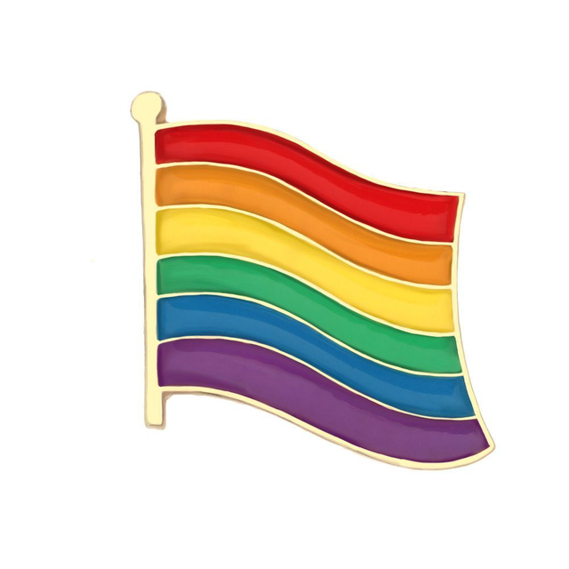 Pride Flag Enamel Badge