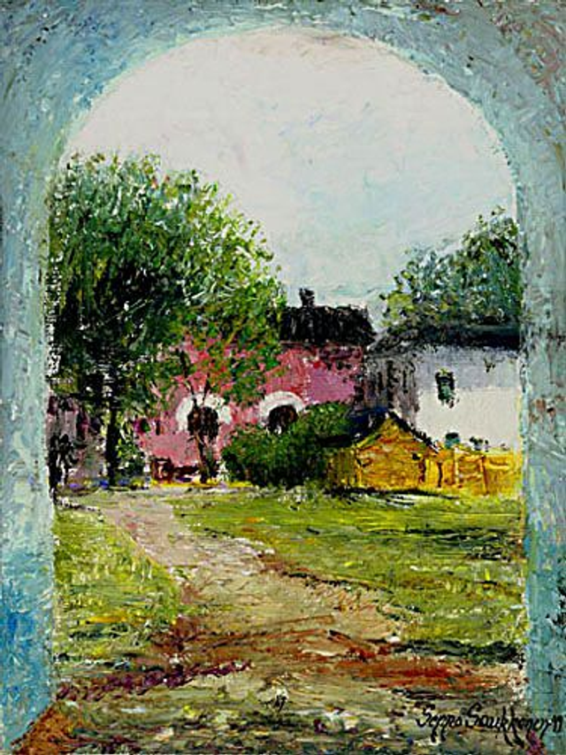 Taidekeskuksen holvi (27x35 cm)