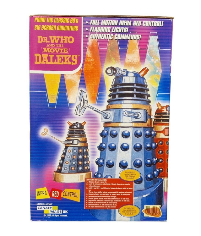 Doctor Who infra red control Dalek silver / blue version