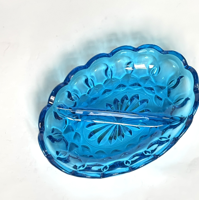 Anbietschale in Blau/ Snackschale / Schmuckablage 