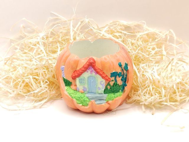 🎃 Pot Village Citrouille – Vide