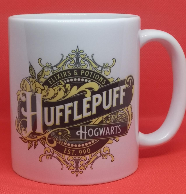 Custom Unofficial Printed Harry Potter Hufflepuff Elixirs and Potions 11oz Mug. 