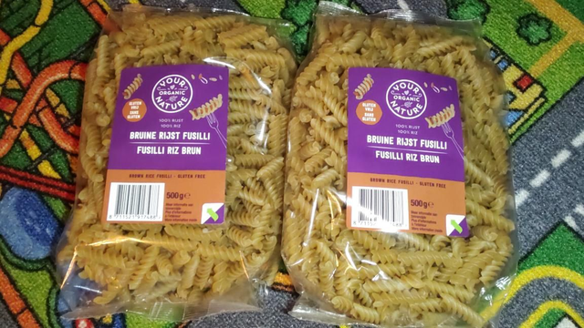 Your organic nature - bruine rijst fusilli pasta 500gram