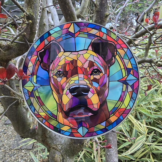 Dog wall window door decor