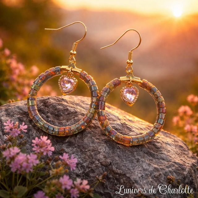 Boucles d'oreilles "Dragon stone" BO-185