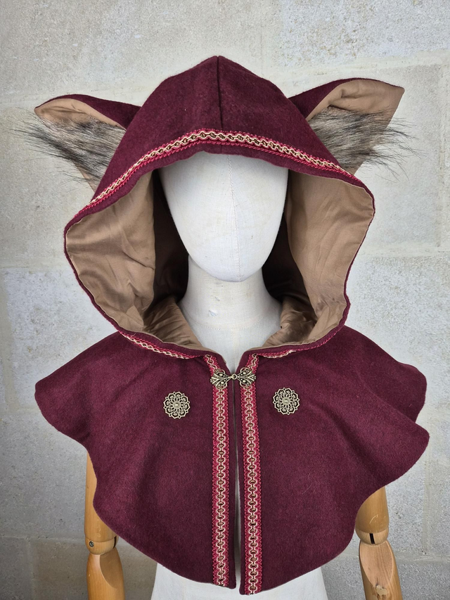 Capuchon à oreilles Rouge