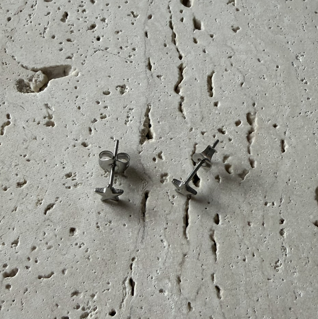 Oorknopjes ster zilver 