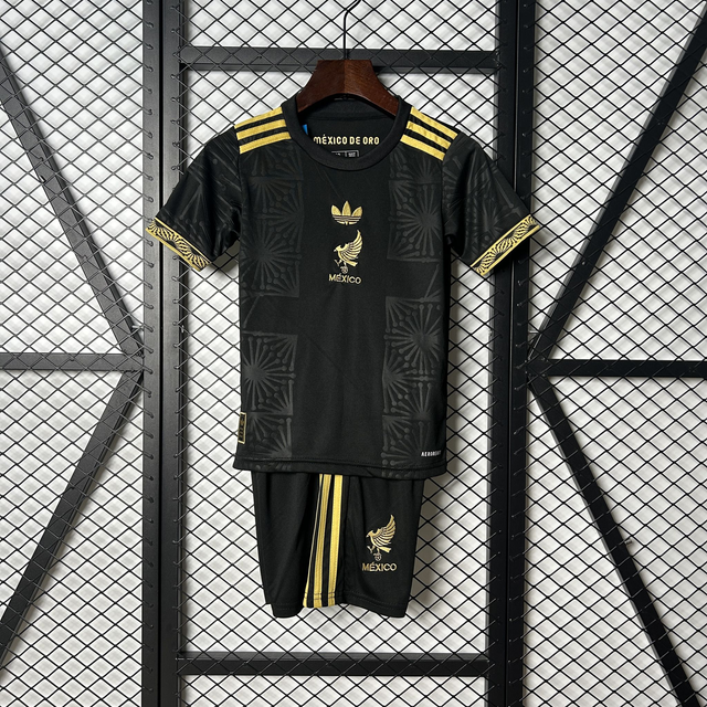 Conjunto camiseta + pantalón NIÑOS México Edición Especial (Negra)- 25-26