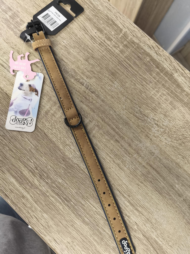 Collier simili sweet beige 15mm x 30cm