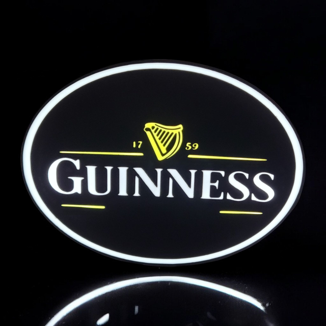 Lampe 3D Guinness LED - L’icône des amateurs de bière !