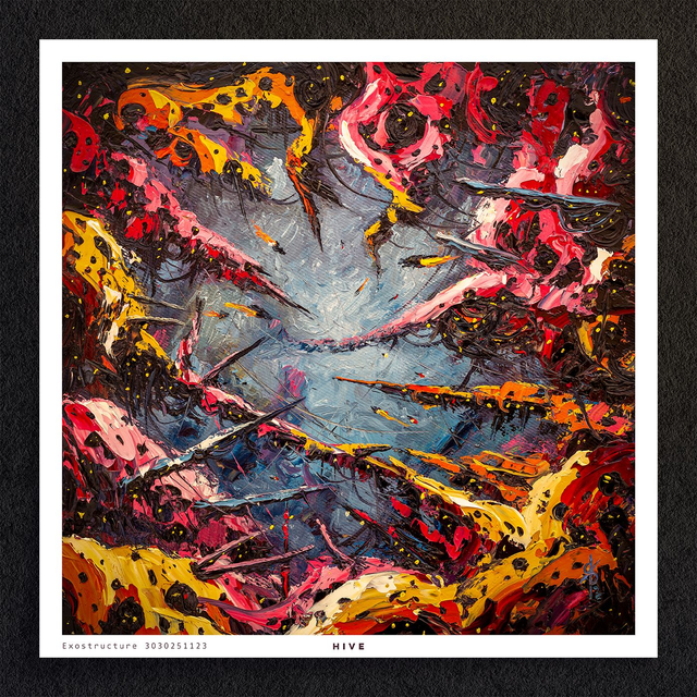 #0096-Exo Structure 3030251123 - HIVE - PRINT - peintures à l&#039;huile