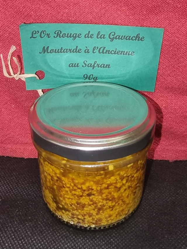 Moutarde à l'ancienne au safran 90g 
