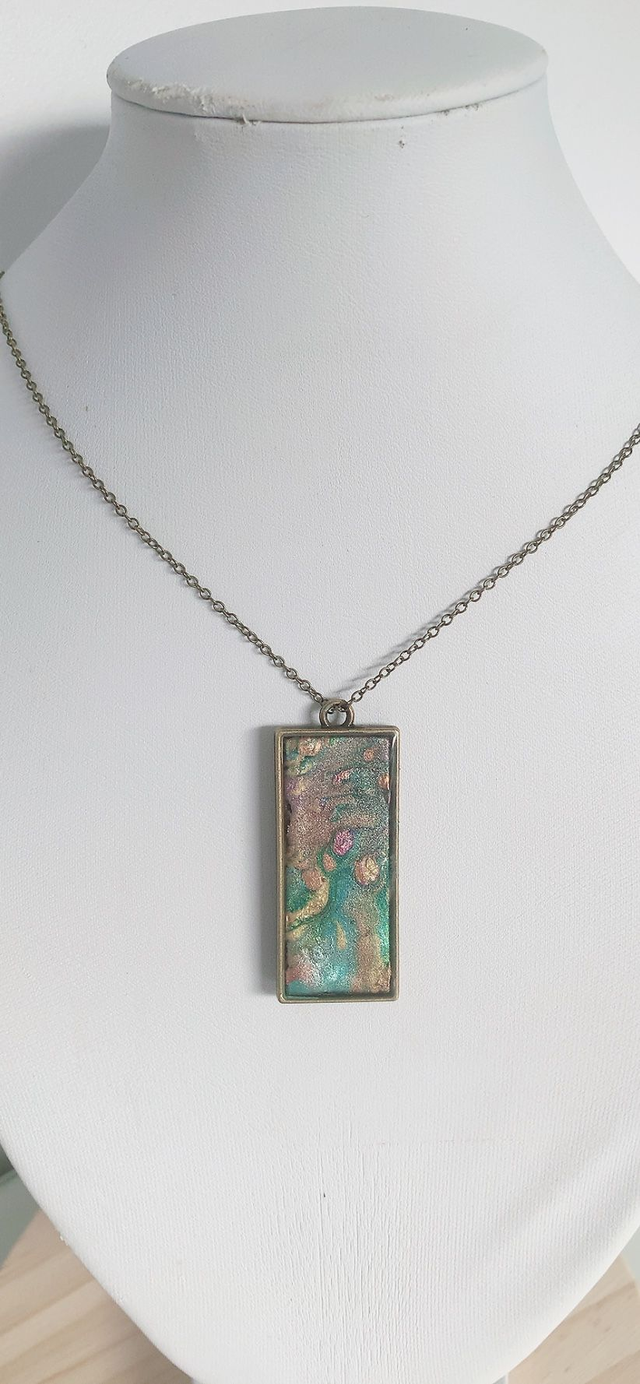 Collier Peint à la Main "Paysage"