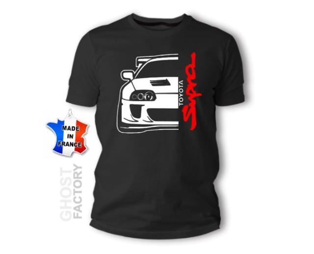 T-shirt TOYOTA Supra Mk4 silhouette Face